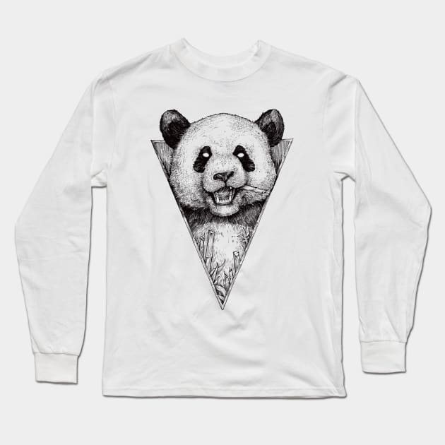 Panda 2 Long Sleeve T-Shirt by TimurKhabirovArt